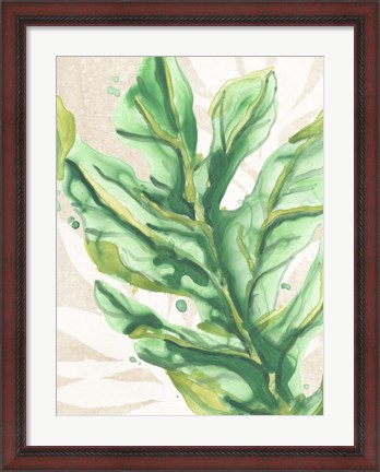 Framed Parchment Palms IV Print
