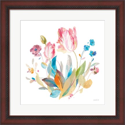 Framed Spring Tulips II Print