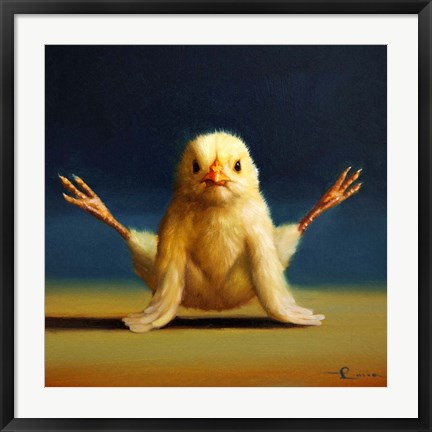 Framed Yoga Chick Firefly Print