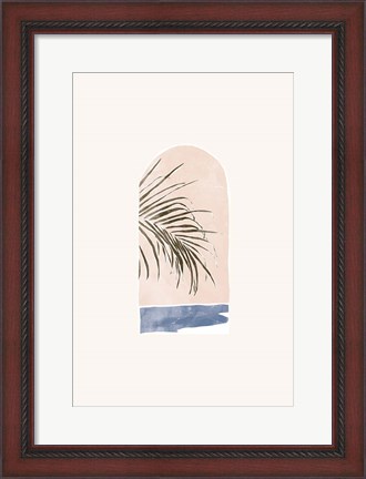 Framed Tropical Window Landscape 02 Print