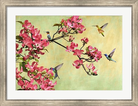 Framed Flower Branch Print