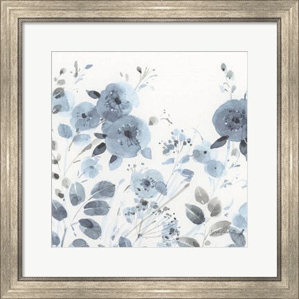 Framed Dancing Flowers III Print