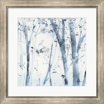 Framed Dancing Leaves X Print