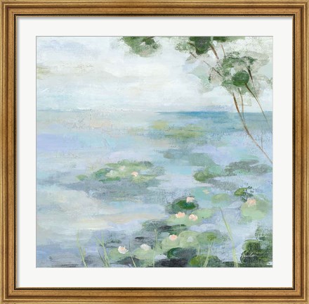 Framed Lily Pond II Print