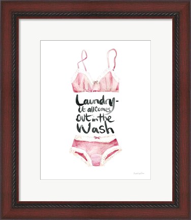 Framed Lingerie Laundry I Print