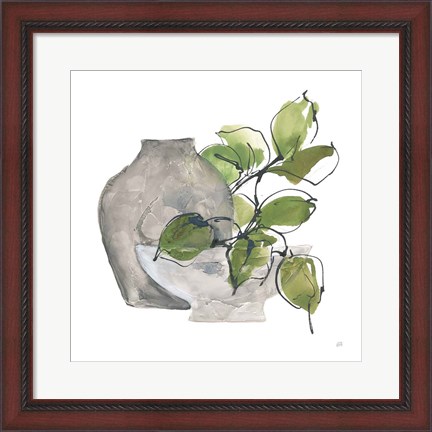 Framed Two Vases II Print