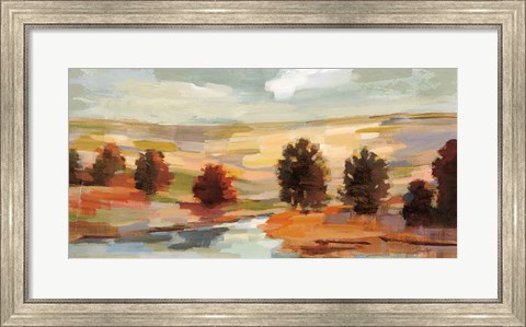 Framed Fall Country Landscape Print