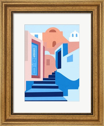 Framed Walk In Greece Print