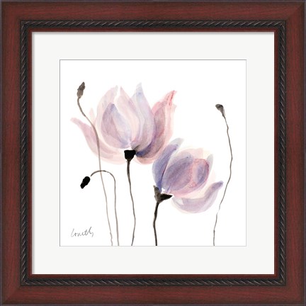 Framed Floral Sway III Print