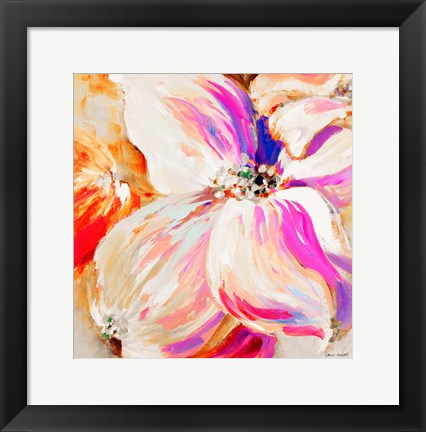 Framed Flower Pop Song II Print