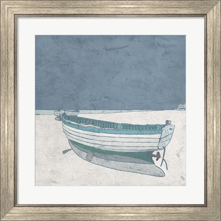 Framed Docked Ashore I Print