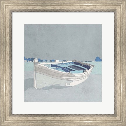 Framed Docked Ashore II Print