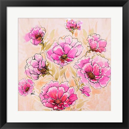 Framed Pink Love II Print