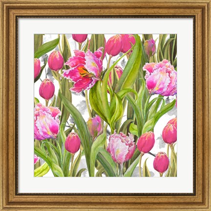 Framed Tulip Symphony I Print