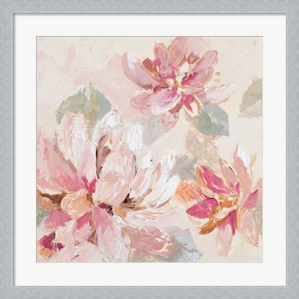 Framed Blushing Spring I Print