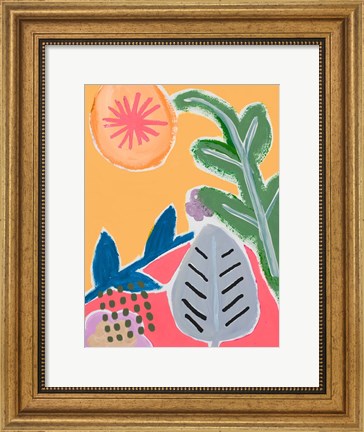 Framed Take On Flora Print