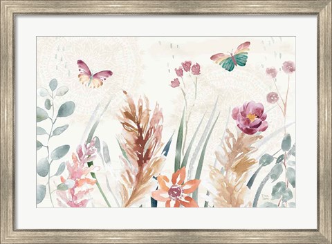 Framed Boho Garden I Print