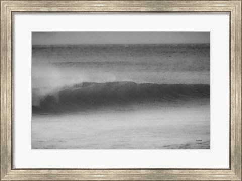 Framed Curling Lip BW Print