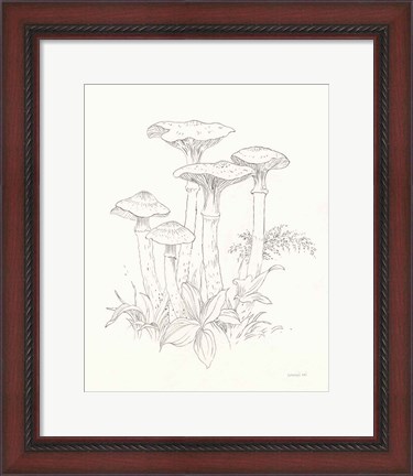 Framed Nature Sketchbook I Print