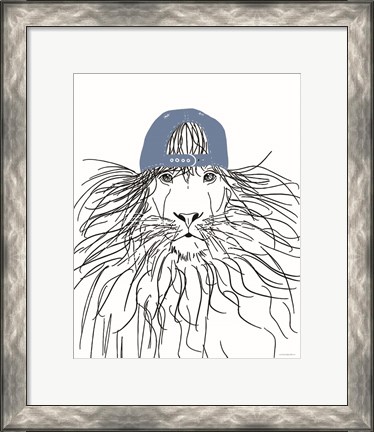 Framed Team Roster Lion Print