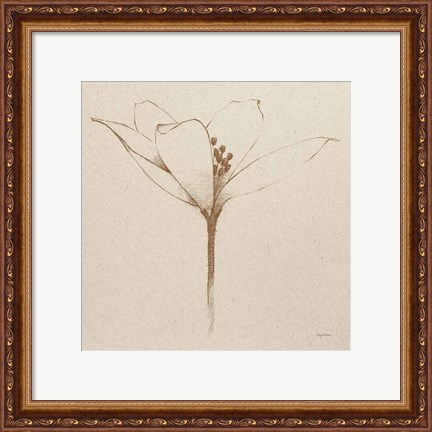 Framed Modern Vintage Floral VI Print