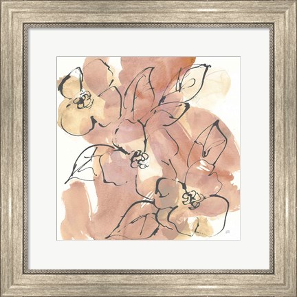 Framed Cashmere Florals II Print