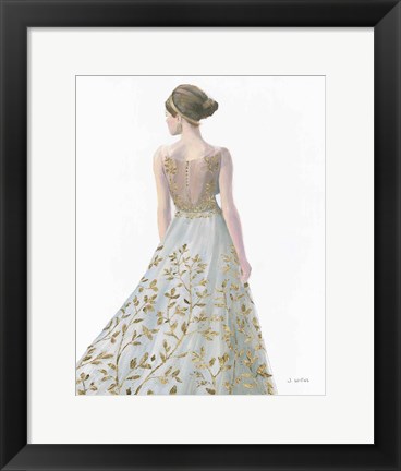 Framed Beautiful Lady II Dress Print