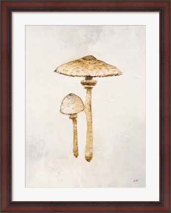 Framed Woodland Mushroom I Print