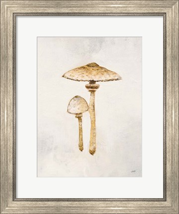 Framed Woodland Mushroom I Print