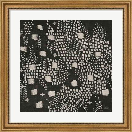 Framed Dots and Blocks Print