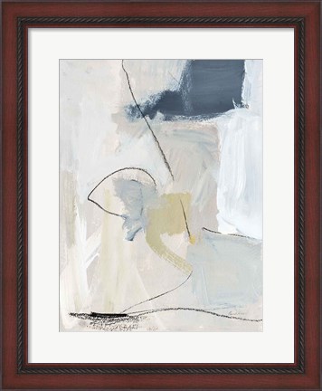 Framed Neutral Abstract I Print