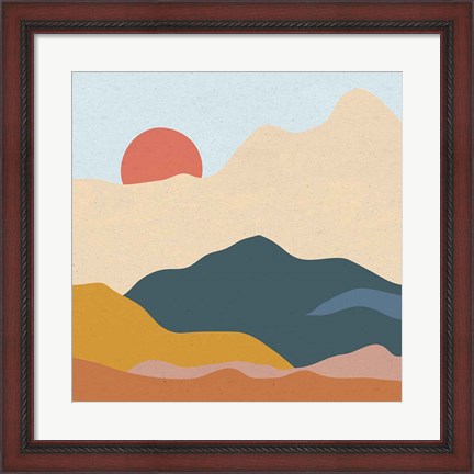 Framed Mountainous II Print