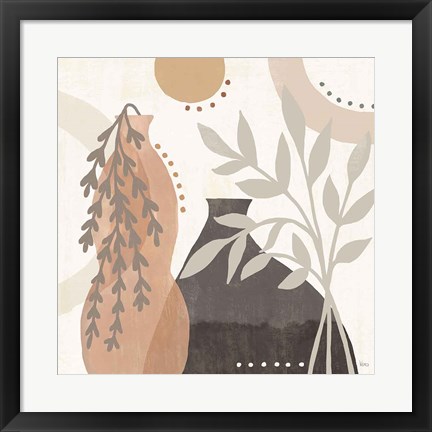 Framed Botanical Form V Neutral Print