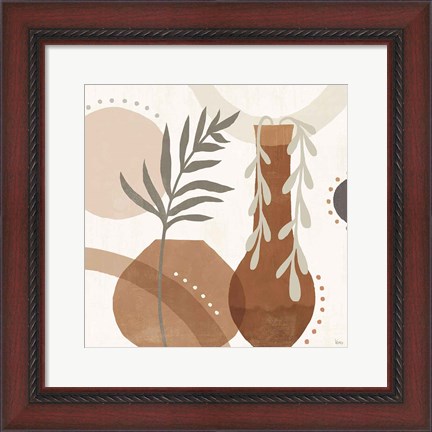 Framed Botanical Form II Neutral Print