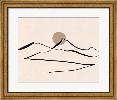 Framed Linear Landscape No. 1 Print