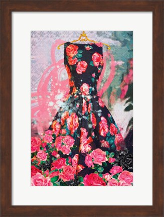 Framed Tiffany Rose Print