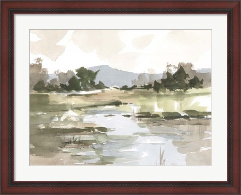 Framed Autumn Stream I Print