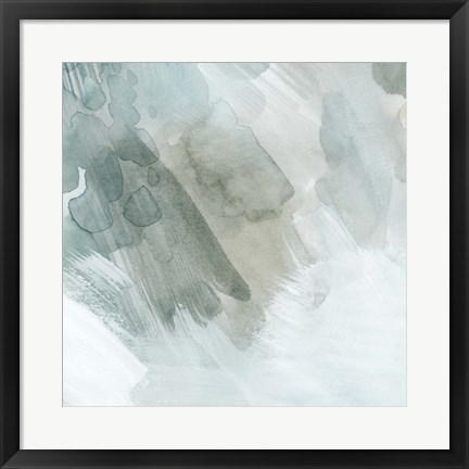 Framed Snow and Sediment I Print