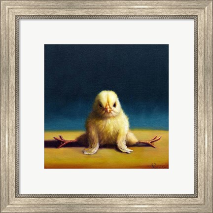 Framed Yoga Chick Front Split Print