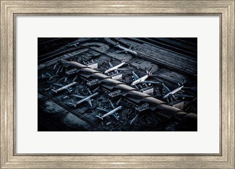 Framed Above LAX Print