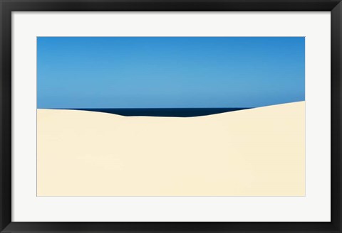 Framed Sky Sea Desert Print