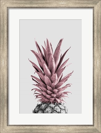 Framed Pineapple Pink 4 Print