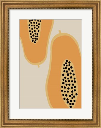 Framed Papaya Fruit Print