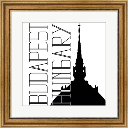 Framed In Black &amp; White Travel IX-Hungary Print