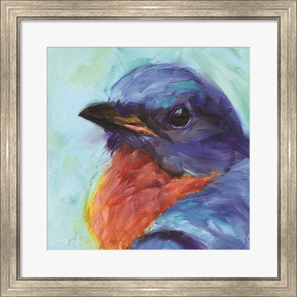 Framed Field Birds II Print