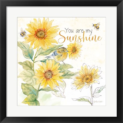 Framed Be My Sunshine IV Print