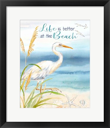 Framed By the Seashore VI Print