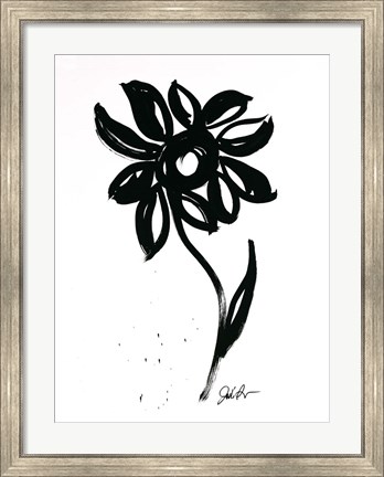 Framed Inked Florals VI Print