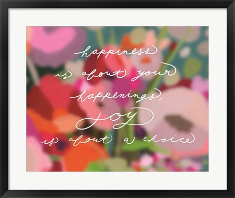 Framed Happiness Is? Print