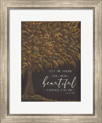 Framed Autumn&#39;s Wisdom Print